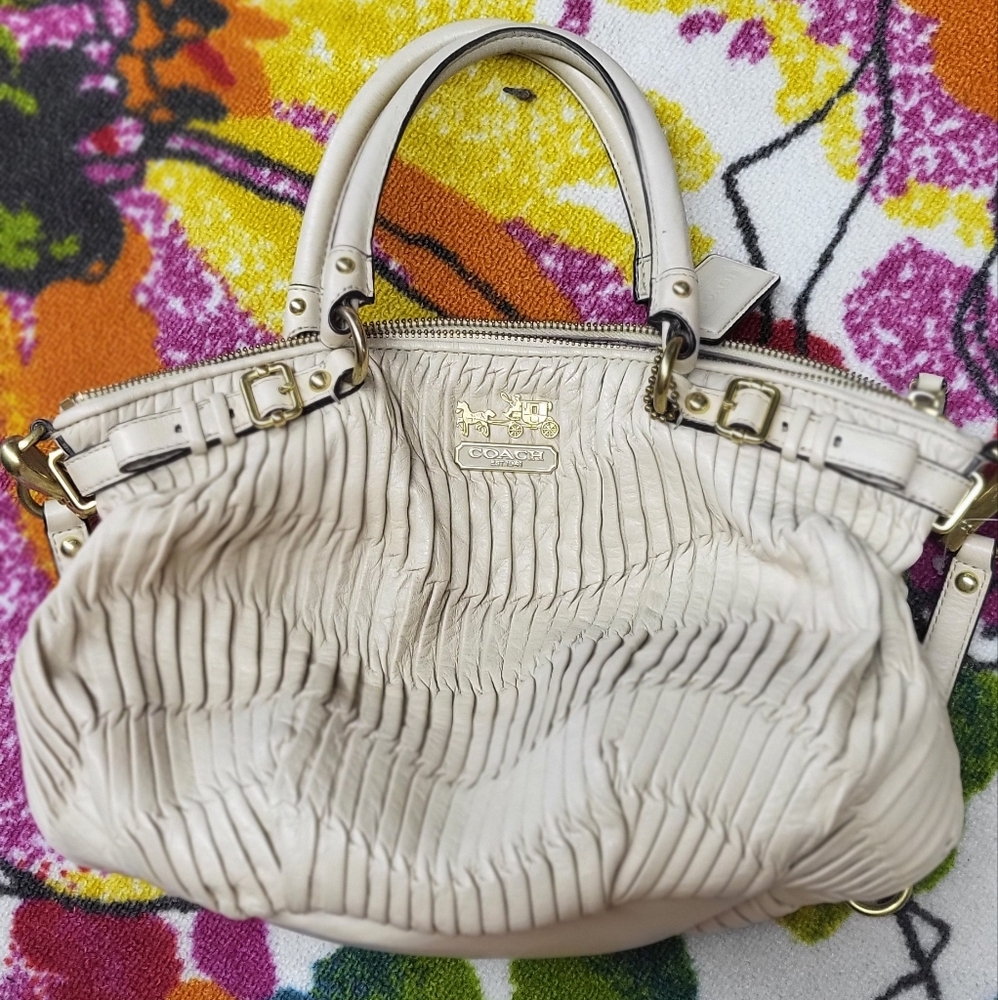 COACH Madison bag, tan, leather